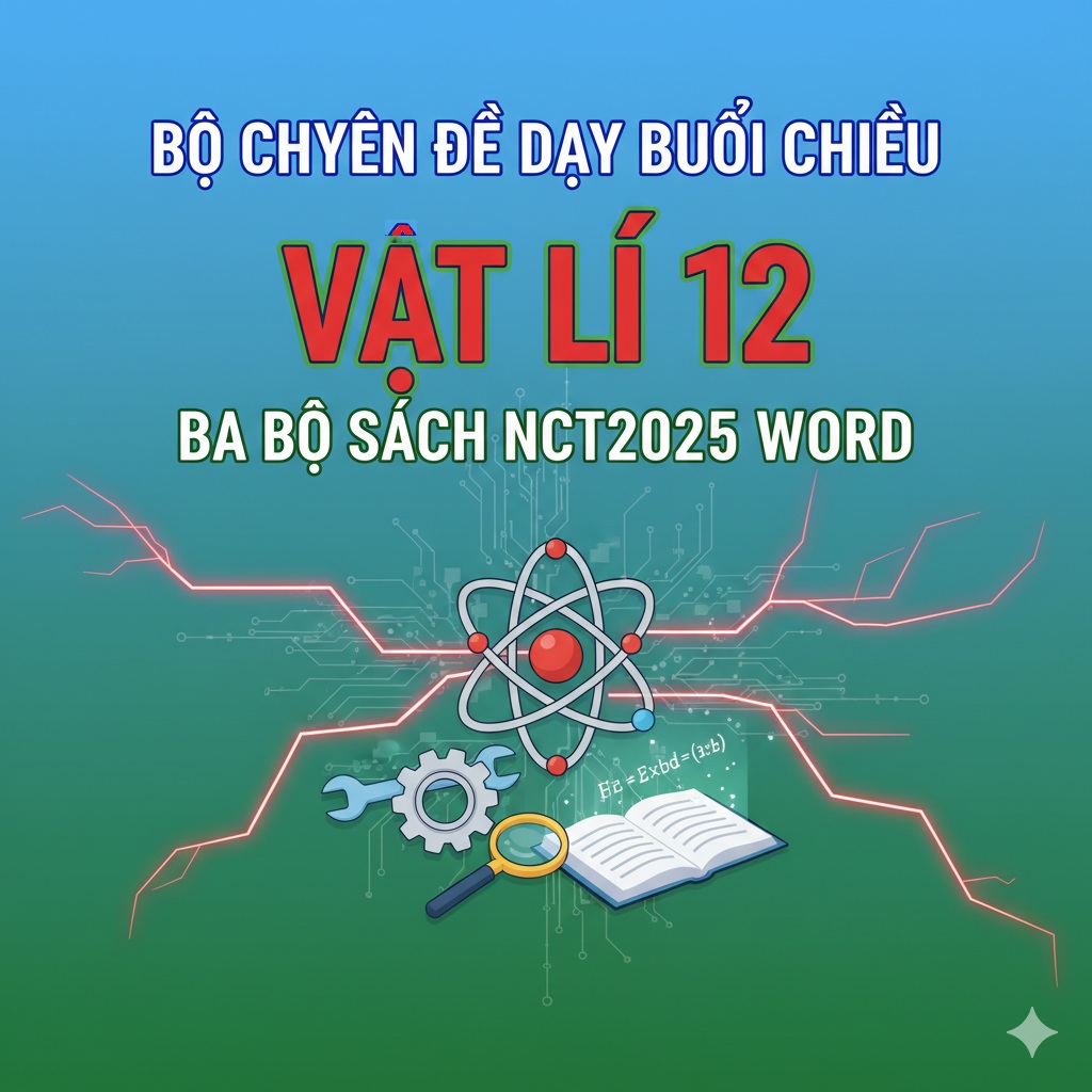BỘ CHUYÊN ĐỀ DẠY BUỔI CHIỀU VẬT LÍ 12 BA BỘ SÁCH NCT2025 WORD